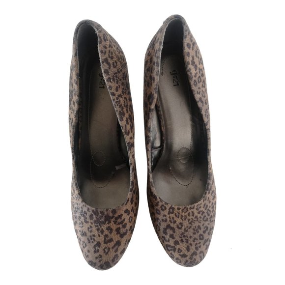 Leopard Print Women platform Heels 10 - Picture 6 of 8